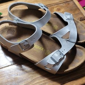Silver Birkenstocks